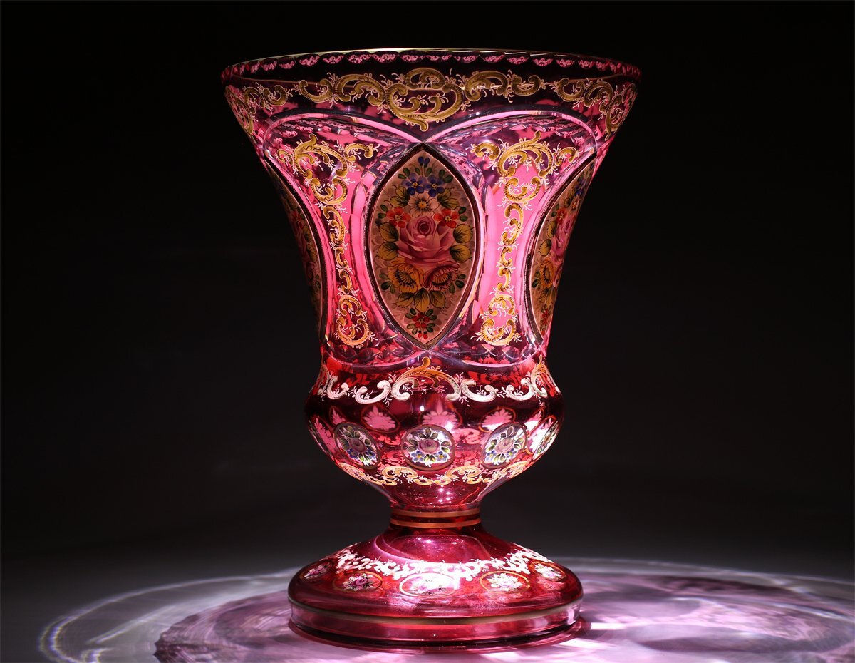 吉】PB036 工芸ガラス イタリア製 【ムラノガラス】 ベネチアン