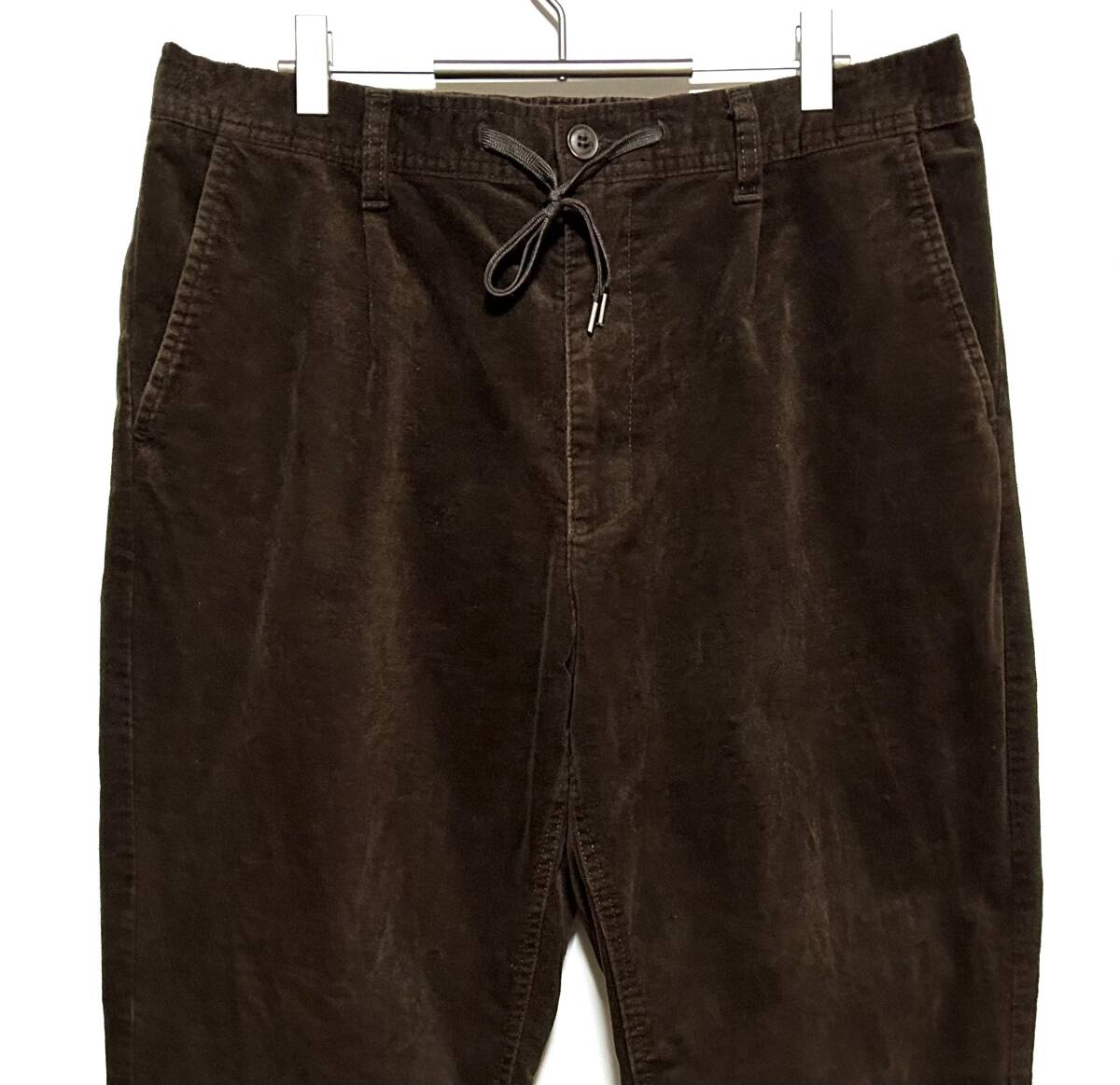 Dickies アンカット コール イージー パンツ（XL）ブラウン ディッキーズ ルーズ ワイド テーパード シルエット シェフ ストレッチ