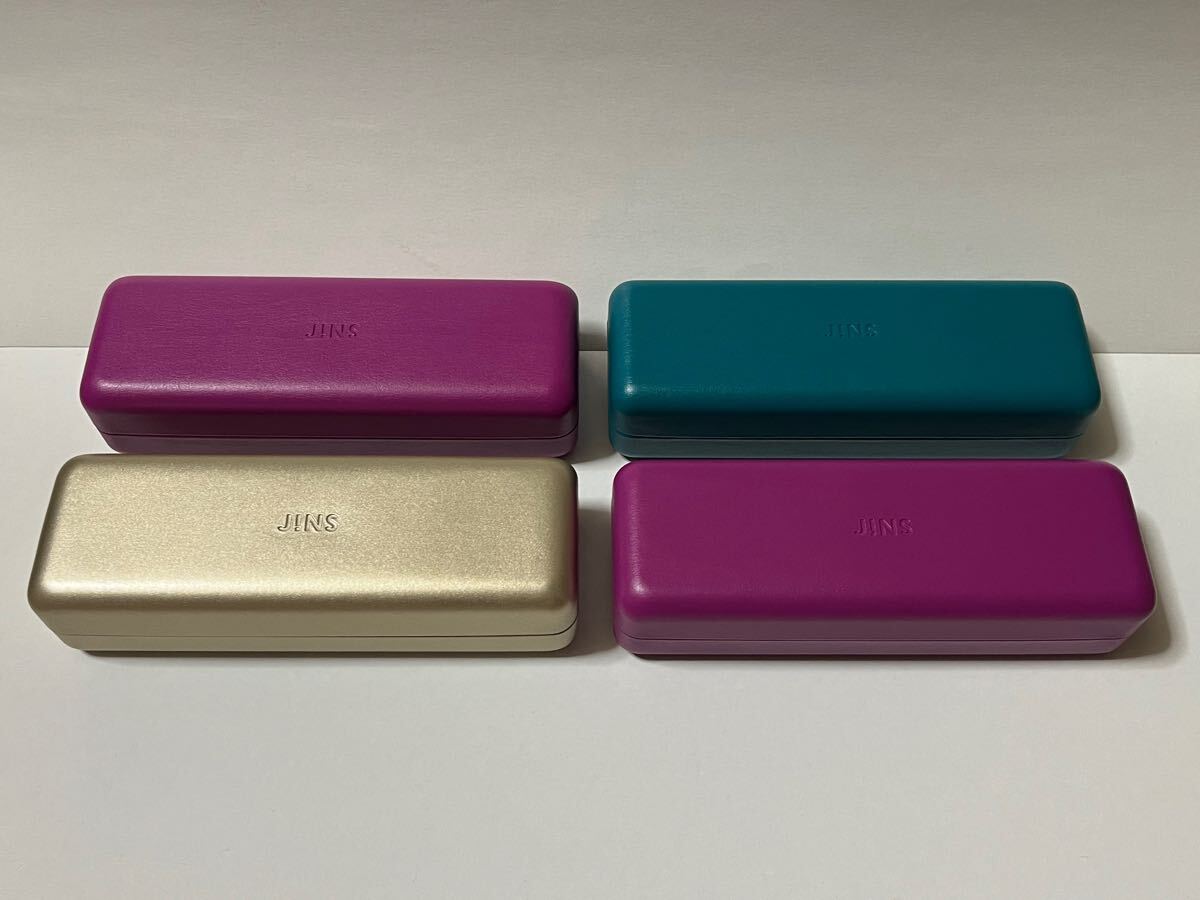 セット売り】新品未使用品 JINS メガネケース 4個セット 眼鏡 セット売り】新品未使用品 JINS メガネケース 4個セット 眼鏡