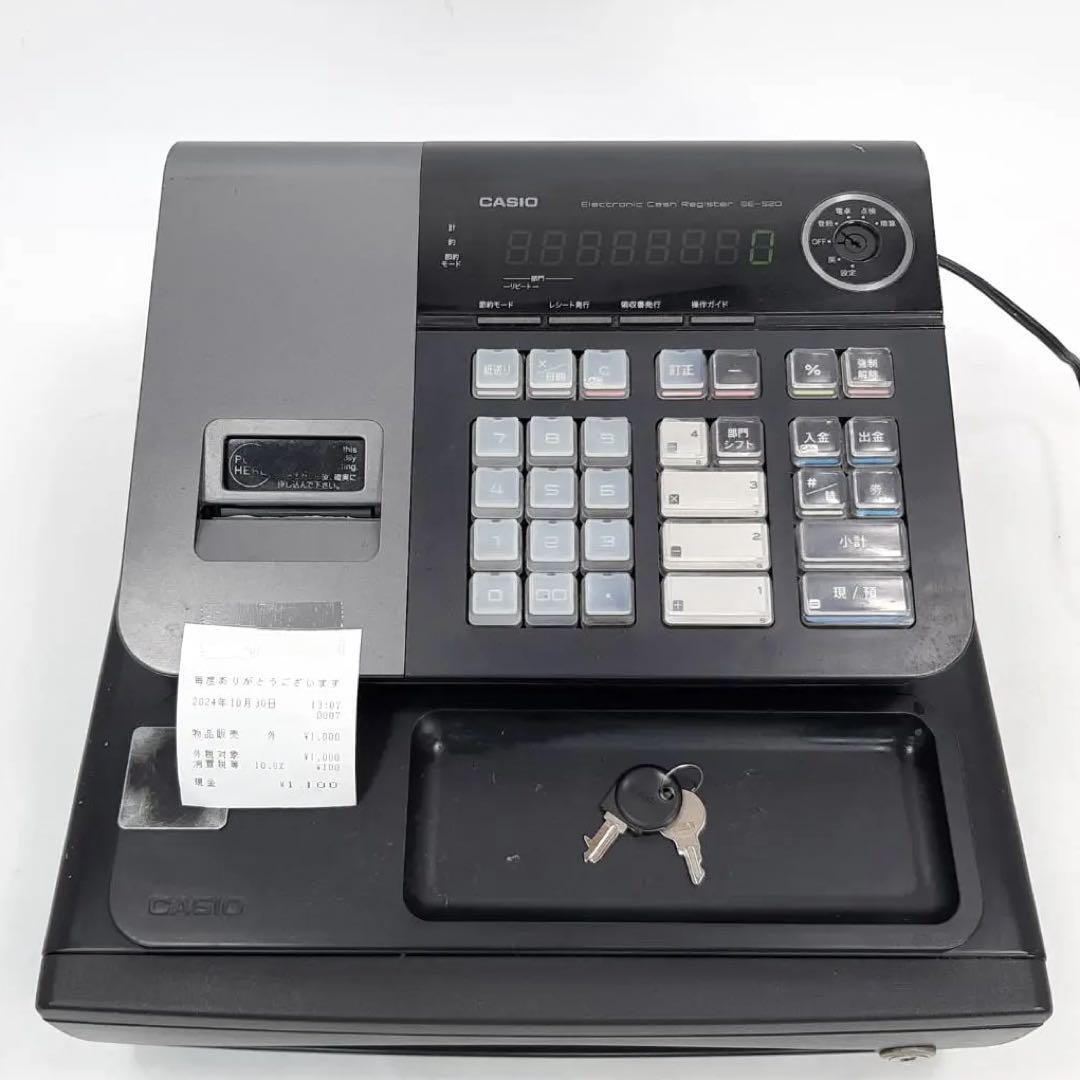 カシオ レジスター 8部門 小型ドロア SE-S20BK ブラック 動作品｜Yahoo 