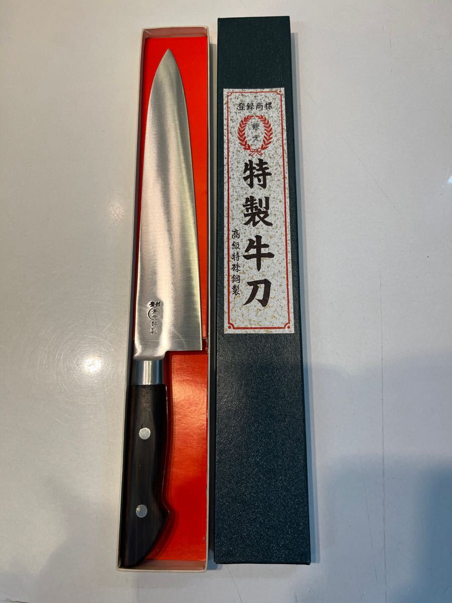 新品特製兼元KANEMOTO 牛刀包丁高級刃物洋包丁和包丁刃渡り約 新品特製兼元KANEMOTO 牛刀包丁高級刃物洋包丁和包丁刃渡り約