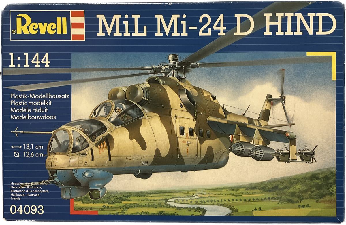 1/144 MiL Mi-24D ハインド レベル 04093 ソビエト空軍/東ドイツ空軍デカール プラモデル Revell