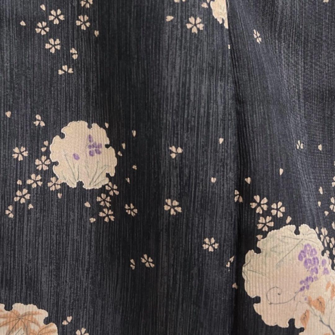 小紋 雪輪紋 花模様 縦縞 桜 楓 着物 102a d|Yahoo!フリマ(旧 小紋 雪輪紋 花模様 縦縞 桜 楓 着物 102a d|Yahoo!フリマ(旧