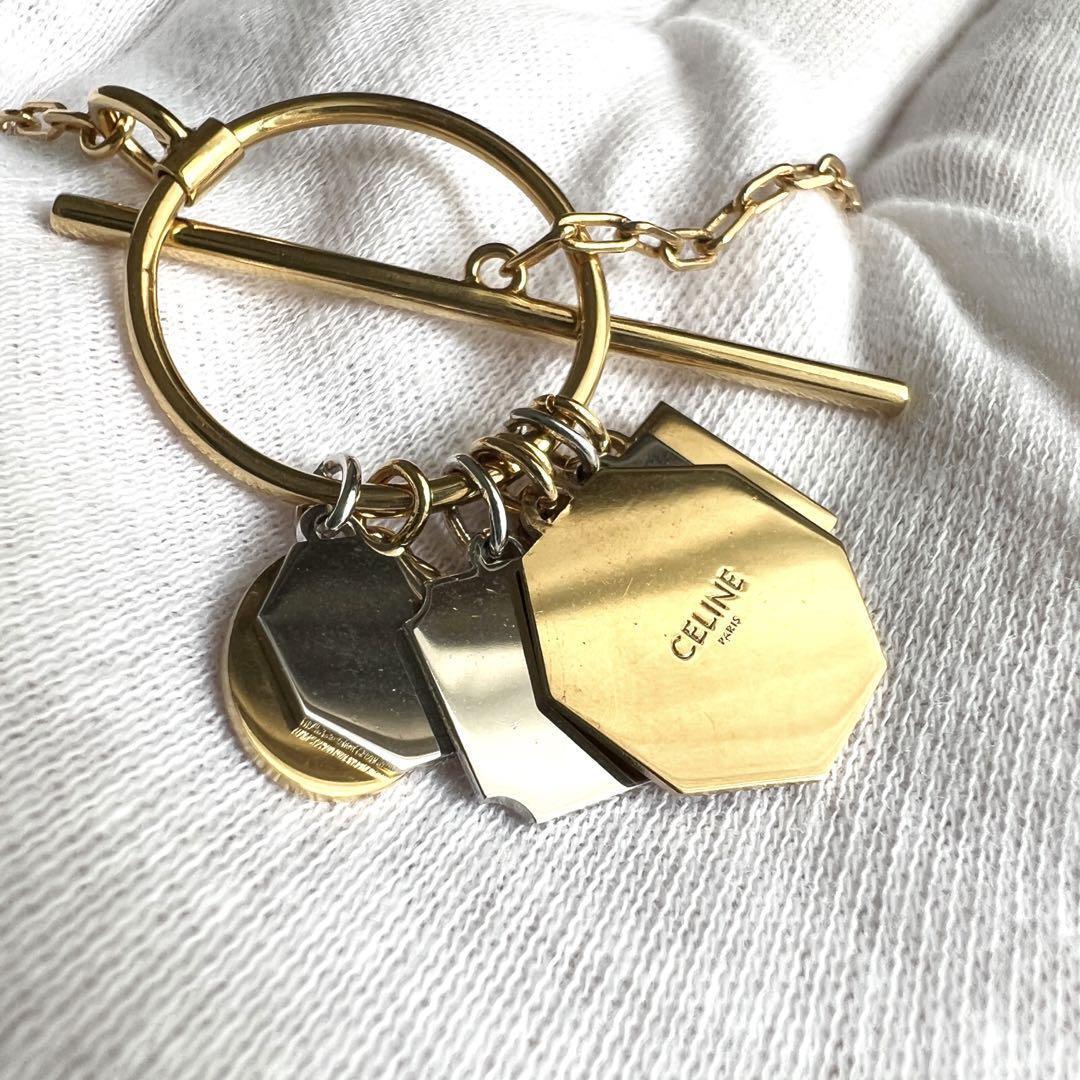 セリーヌ レディース コンポジションネックレス ペンダント 希少】セリーヌ CELINE レディース コンポジションネックレス