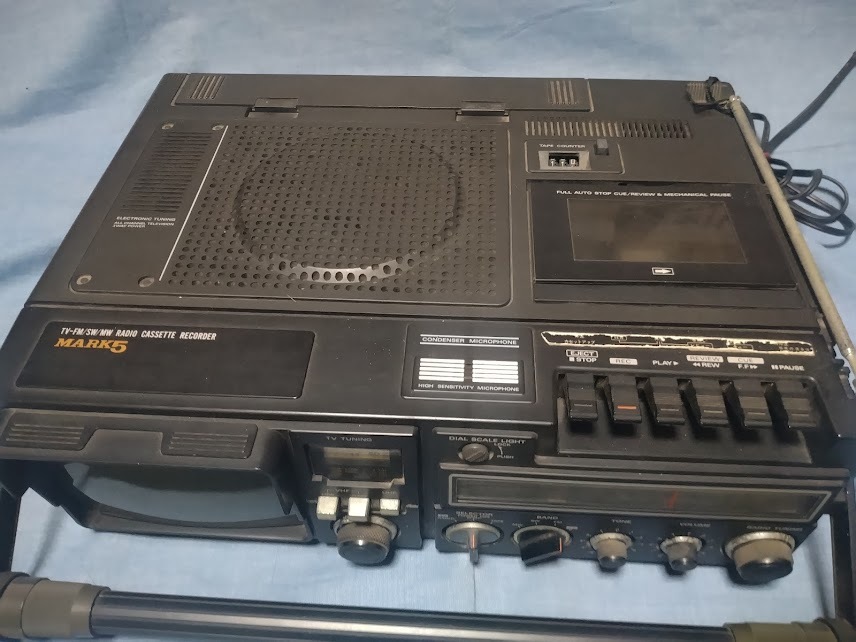 Yahoo!オークション - 日立白黒テレビ K-50 1977年製 ラジカセ MARK5 Yahoo!オークション - 日立白黒テレビ K-50 1977年製 ラジカセ MARK5