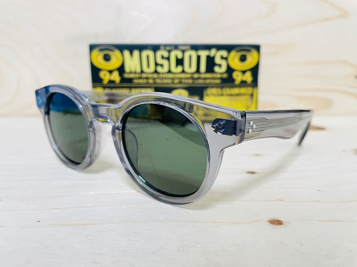 ◆MOSCOT◆GRUNYA◆モスコット◆サングラス 眼鏡フレーム 人気 ボストン ラウンド セルフレーム クリア 未使用 美品