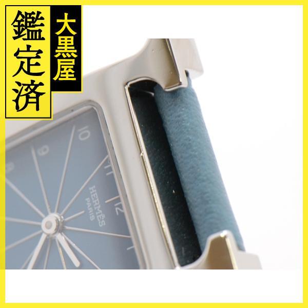 HERMES　エルメス　Hウォッチ　HH1.210　SS/レザー　女性用クオーツ時計【473】