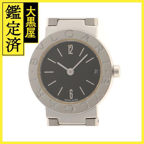 BVLGARI ブルガリ ブルガリブルガリ BB23SS SS ステンレススチール ブラック クォーツ ロゴナシ 2148103720383