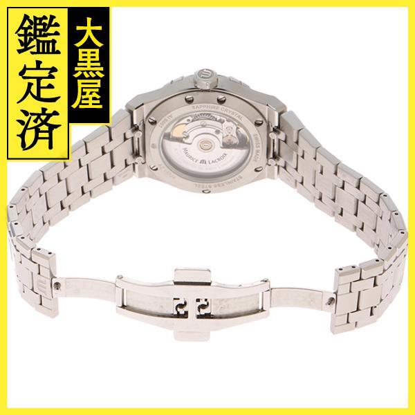 MAURICE LACROIX モーリスラクロア アイコン ブラック AI6007-SS002-331-1 SS メンズ 自動(dòng)巻き 【200】