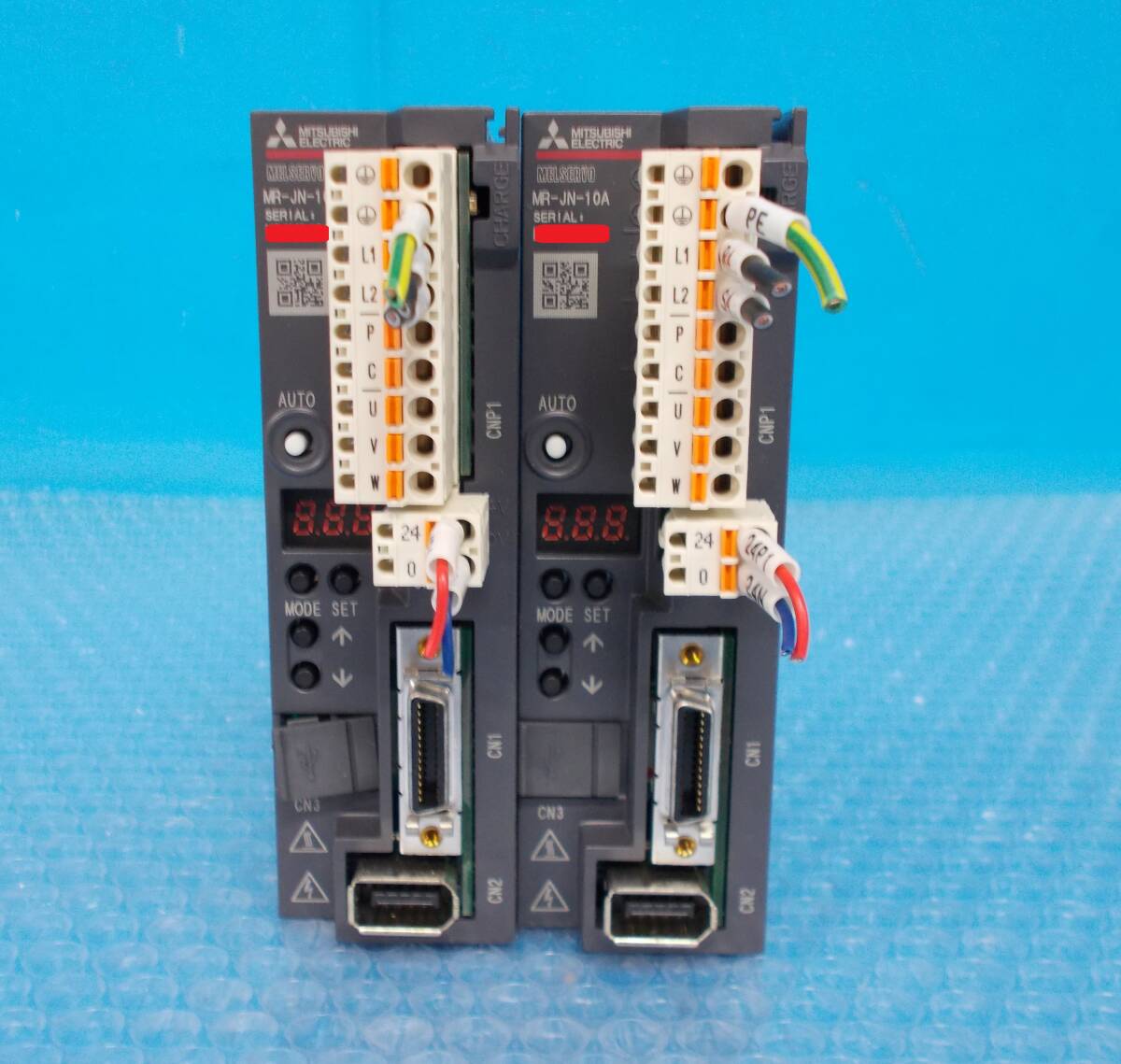 [YH1579] MITSUBISHI 三菱電機 MR-JN-10A AC SERVO 2個セット 動作保証