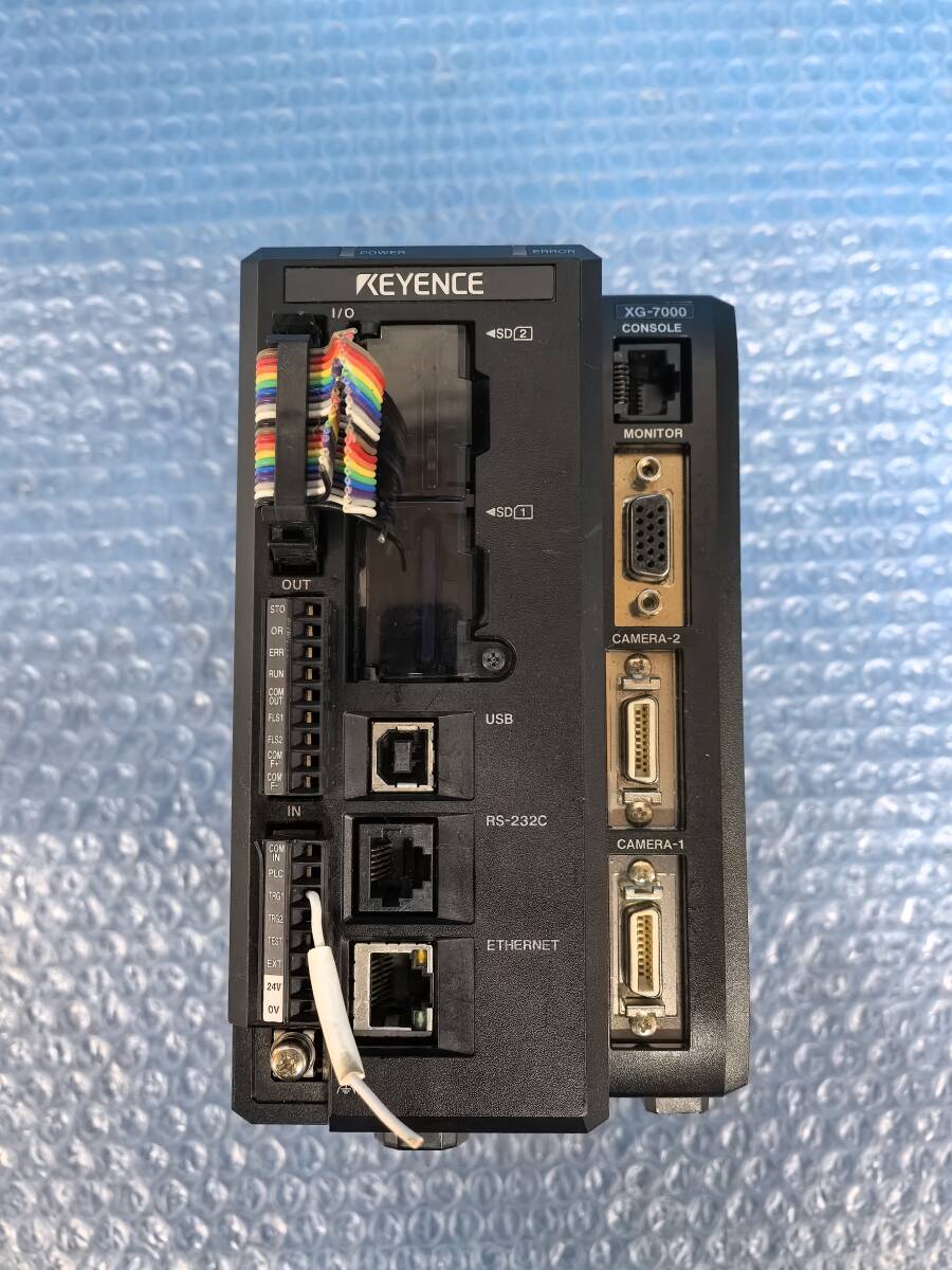 [KA1960] KEYENCE キーエンス XG-7000 マルチカメラ画像システム コントローラ 純正カード 512MB付き 動作保証