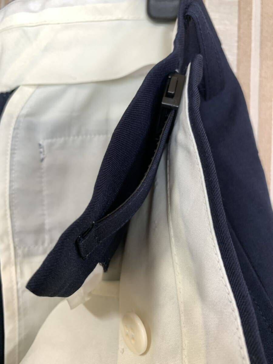 綺麗め中古 メンズスラックス 紺色 脇にアジャスター付き ウエスト72cm_画像5