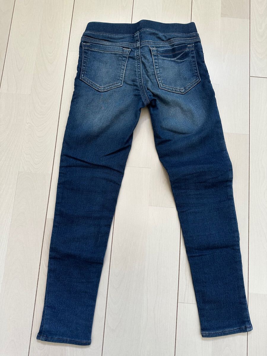 ★送料無料 　LANDS' END ペイントデニム　１１０～１２０　ストレッチパンツ　子供服_画像2