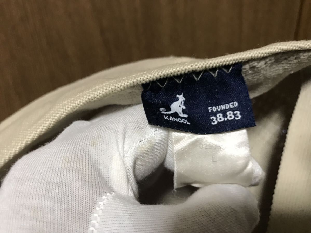 KANGOL カンゴール　メッシュ　ハンチングキャップ　帽子　ベージュ?。獭? bimg=