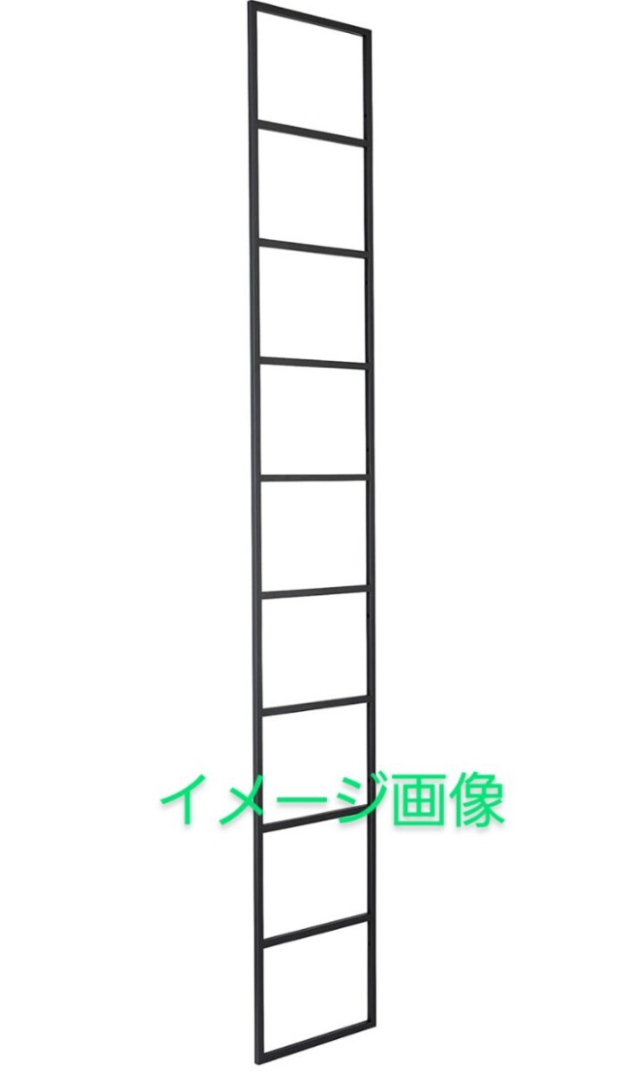 y112503b ウッドワン 棚柱用カナモノ カベツケ ブラック [高さ1886mm] MKATK18-1-K