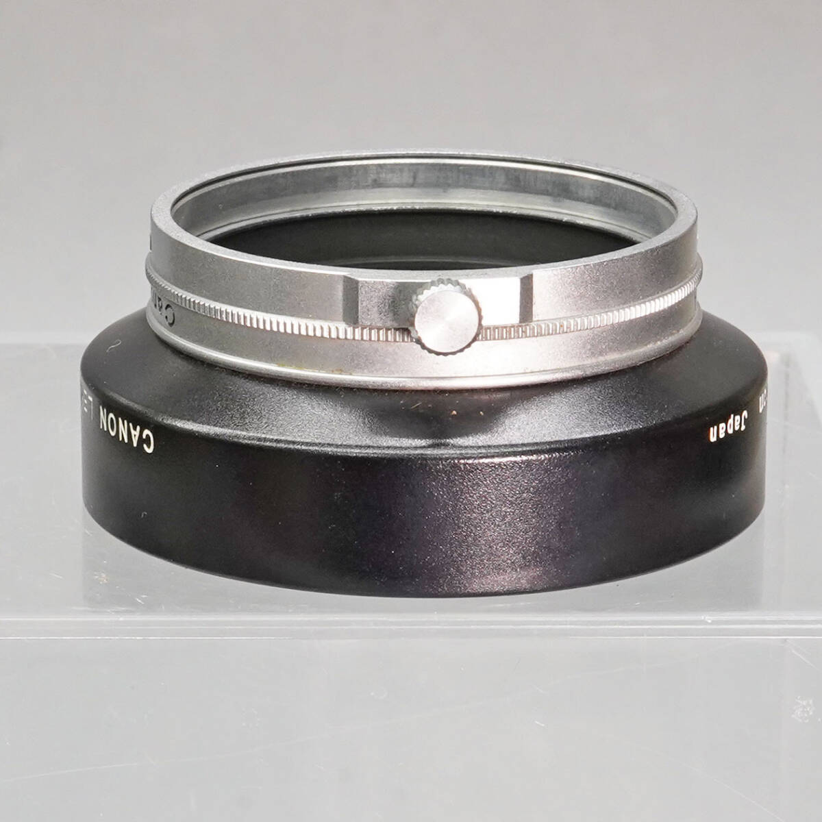 【09】CANON キャノン　レンズフード　S-50　革ケース付_画像6