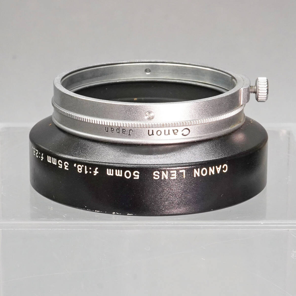 【09】CANON キャノン　レンズフード　S-50　革ケース付_画像7