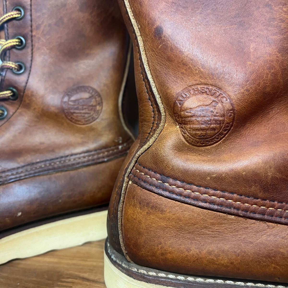 激レア レッドウィング 犬刻印 877 US8 E REDWING アイリッシュセッター オロイジナルレザー 90年代 ビンテージ 875(8インチ)｜売買されたオークション情報、Yahoo!オークション(旧ヤフオク!)  の商品情報をアーカイブ公開 - オークファン（aucfan.com）