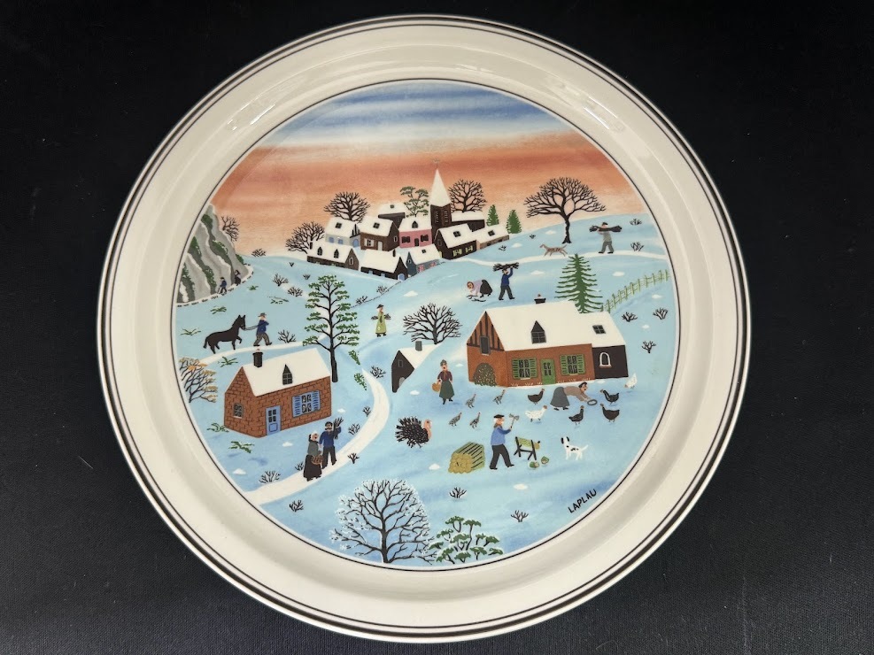 ビレロイ&ボッホ 四季の皿 Villeroy&Boch ビレロイ&ボッホ Villeroy&Boch 飾り皿 四季 絵皿 プレート