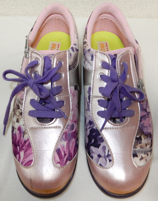 Asahi .. принцип L107AC женский прогулочные туфли размер. 24.5 см. 3E. лиловый gala