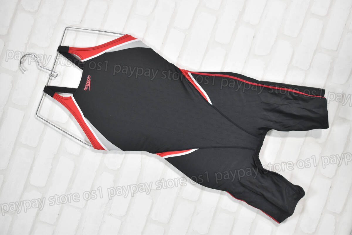 SPEEDO スピード SCW11909F FLEX-Σ フレックスシグマ 女子競(jìng)泳水著 ブラック レッド サイズL