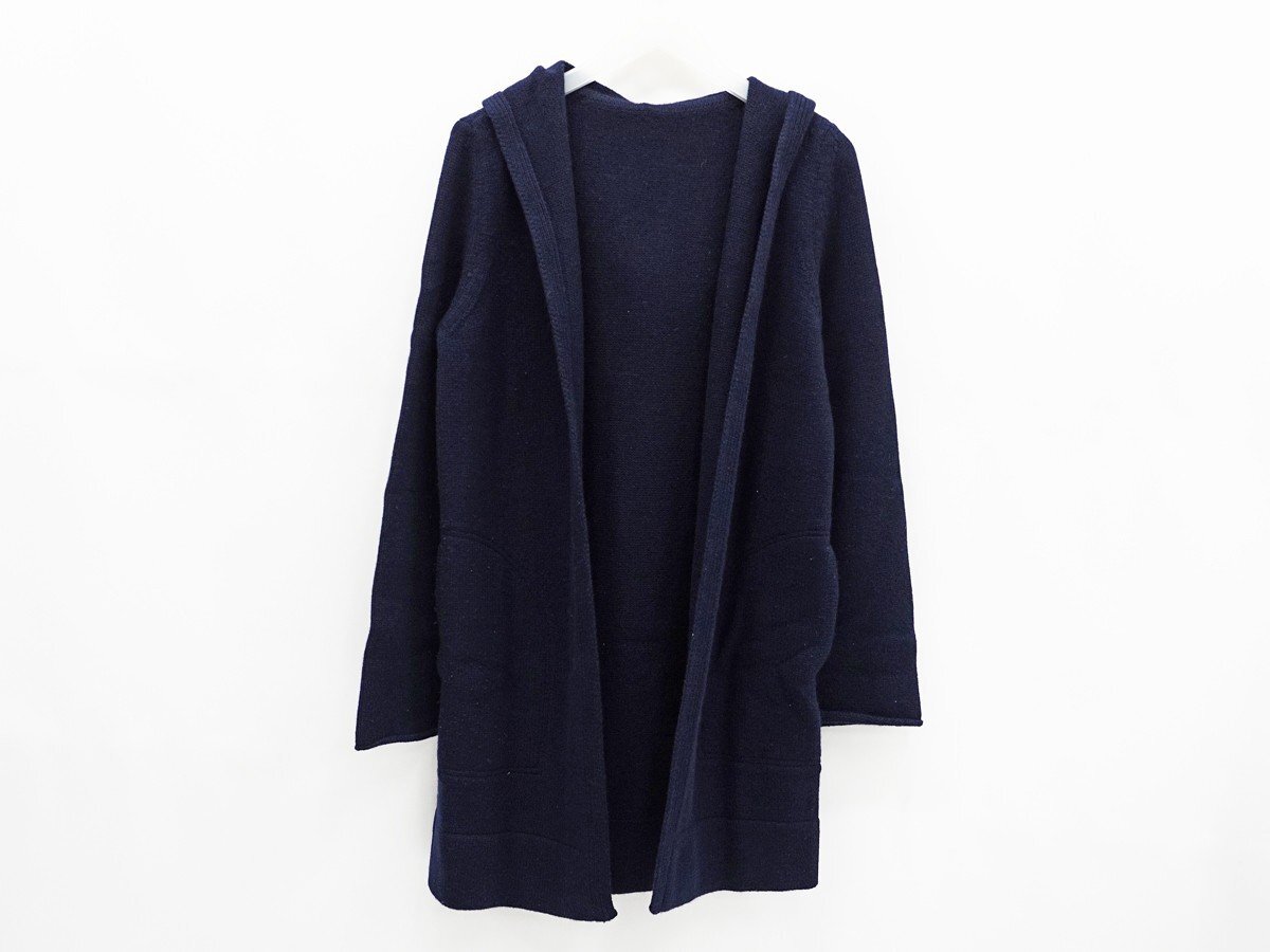 ◇【FOXEY BOUTIQUE フォクシーブティック】カシミヤ ロングカーディガン ネイビー