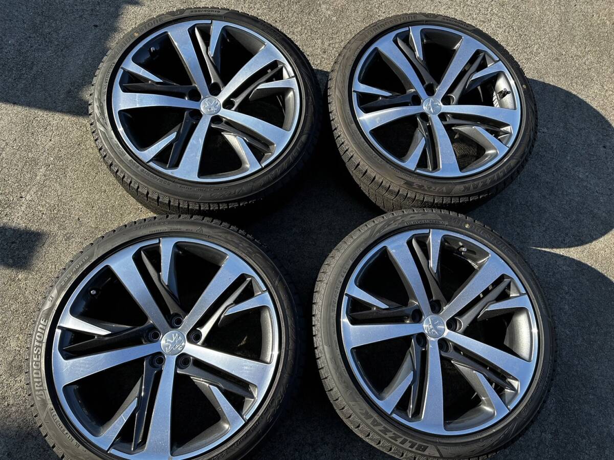 プジョーRCZ 純正アルミホイール4本とスタッドレスタイヤ4本セット プジョーRCZ 純正アルミホイール4本とスタッドレスタイヤ4本セット