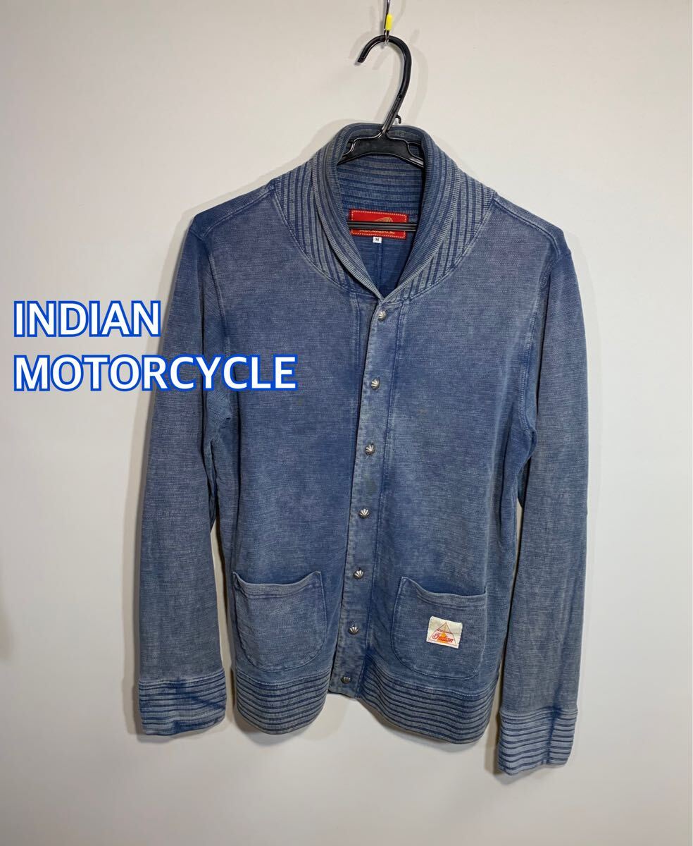 INDIAN MOTORCYCLEフェード　デニムジャケット長袖:M☆BT-62