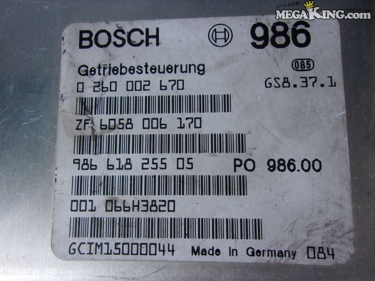 PORSCHE ポルシェ 986 ボクスター 純正 コンピューター CPU トランスミッションコンピューター 986 618 255 05 / 2Q1-263