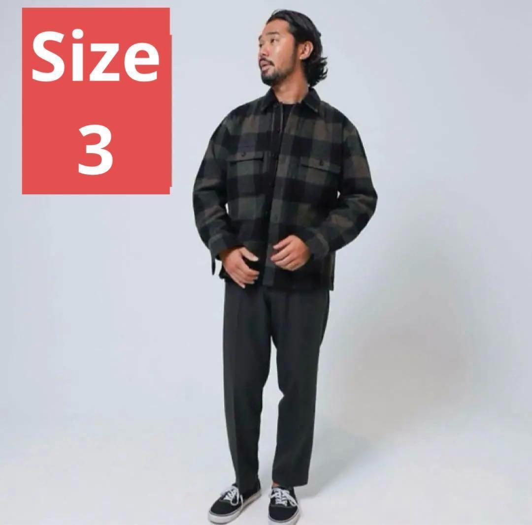 優れた品質 KAJA WOOL シャツジャケット ライトジャケット CPOジャケット バッファローチェック ovy kaja カーキ 3 khaki JACKET CPO CHECK BUFFALO トップス