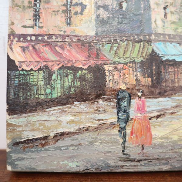 fe60506 真作 油彩 街並み GARBER 額装F3 額縁外39×33㎝ 油絵 fe60506 真作 油彩 街並み GARBER 額装F3 額縁外39×33㎝ 油絵
