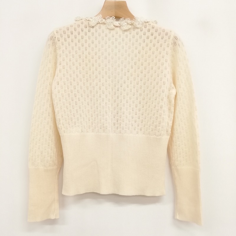 ユキトリイ YUKI TORII 美品 カーディガン ニット フリル 透かし ユキトリイ YUKI TORII 美品 カーディガン ニット フリル 透かし
