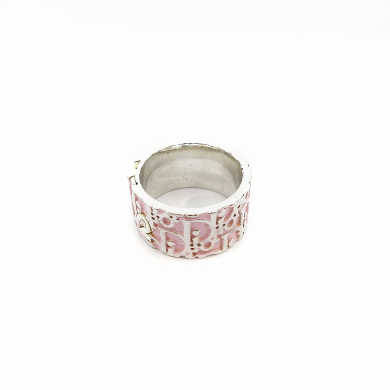  Christian Dior Christian Dior Toro ta- number ring NO2 ring ring silver color 7 14 number pink /UO #GY03 *AA*