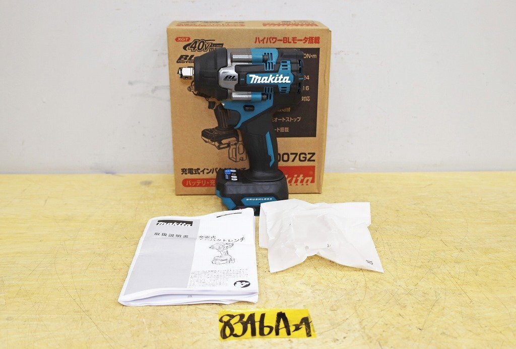 8346A24 未使用 makita マキタ 充電式インパクトレンチ TW007GZ 締付工具