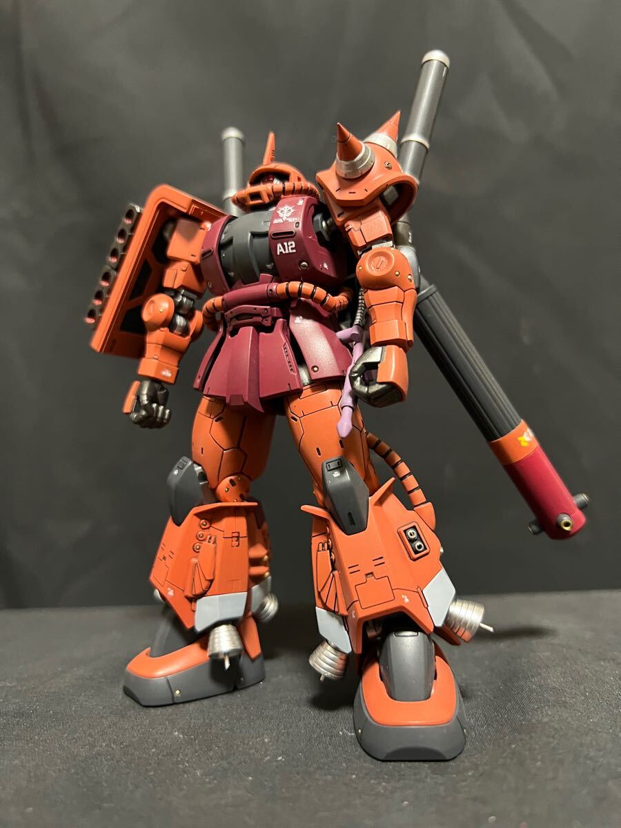 HG シャア専用ザク 徹底改修塗装済み 完成品