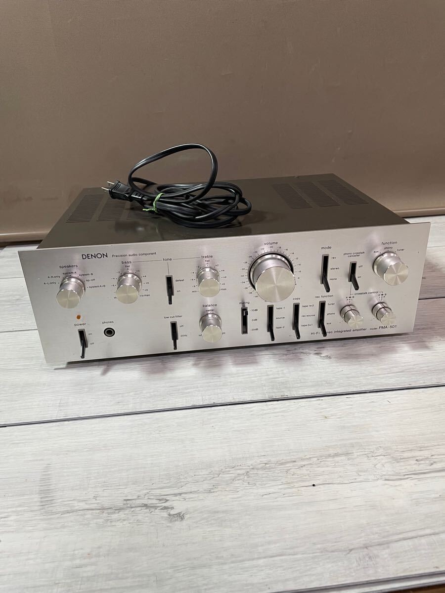 【DENON】PMA-501◇ プレジジョンオーディオコンポネント◇ オーディオ機器◇デノン◇アンプ◇通電OK