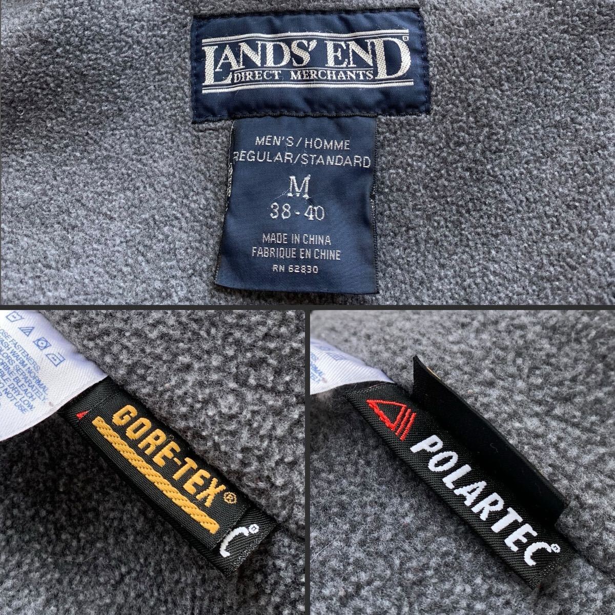 うのにもお得な情報満載！ 90´s LANDS´END フリース マウンテンパーカー GORE-TEX ナイロン