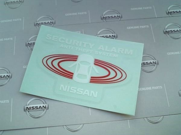  Nissan original N17 Latio NEW security * sticker G*X LATIO anti-theft mischief prevention for 