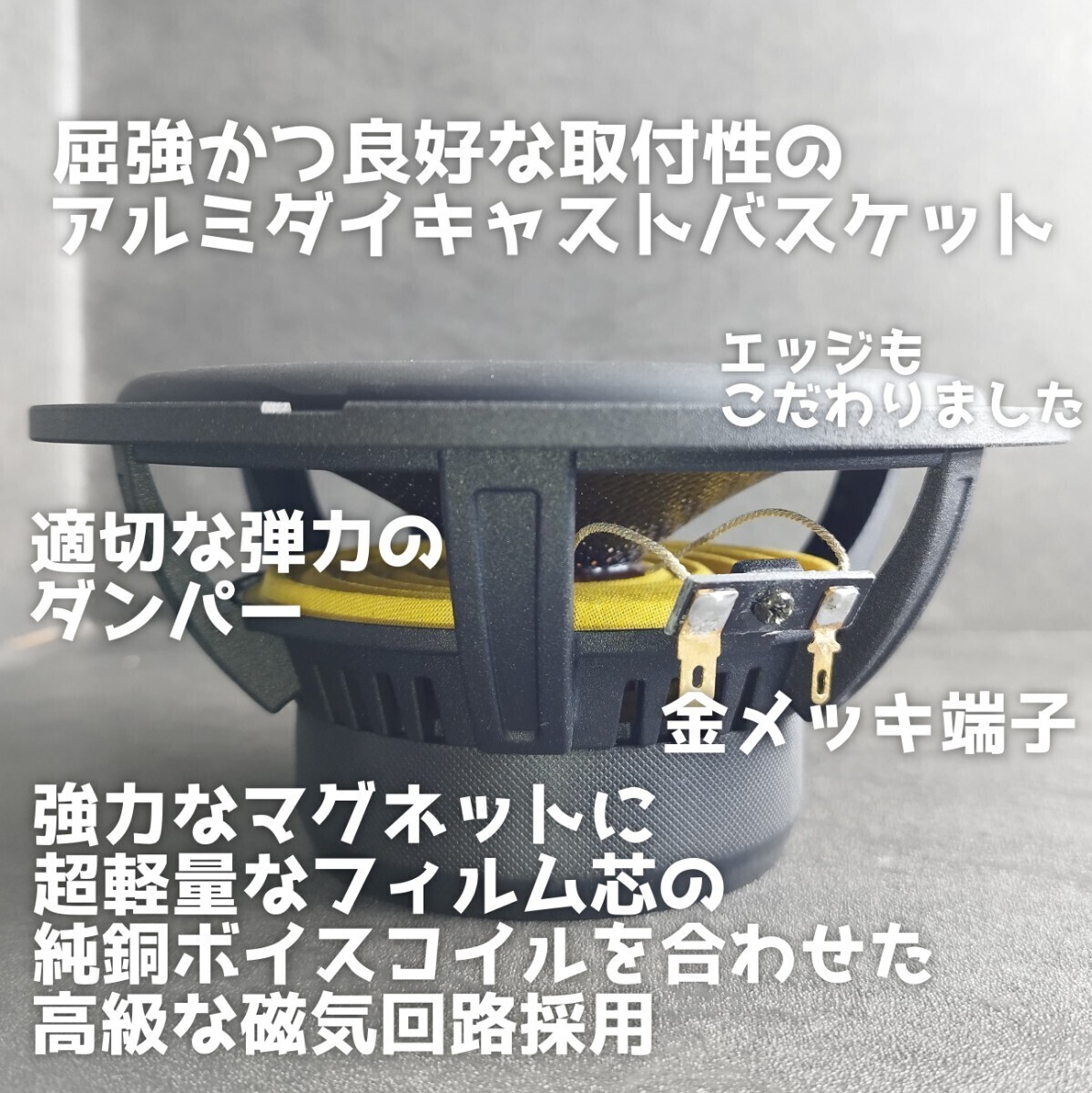 ハイエンド【高音質】カーボン振動板 6 5インチ 17cm ミッドバス ハイエンド【高音質】カーボン振動板 6 5インチ 17cm ミッドバス