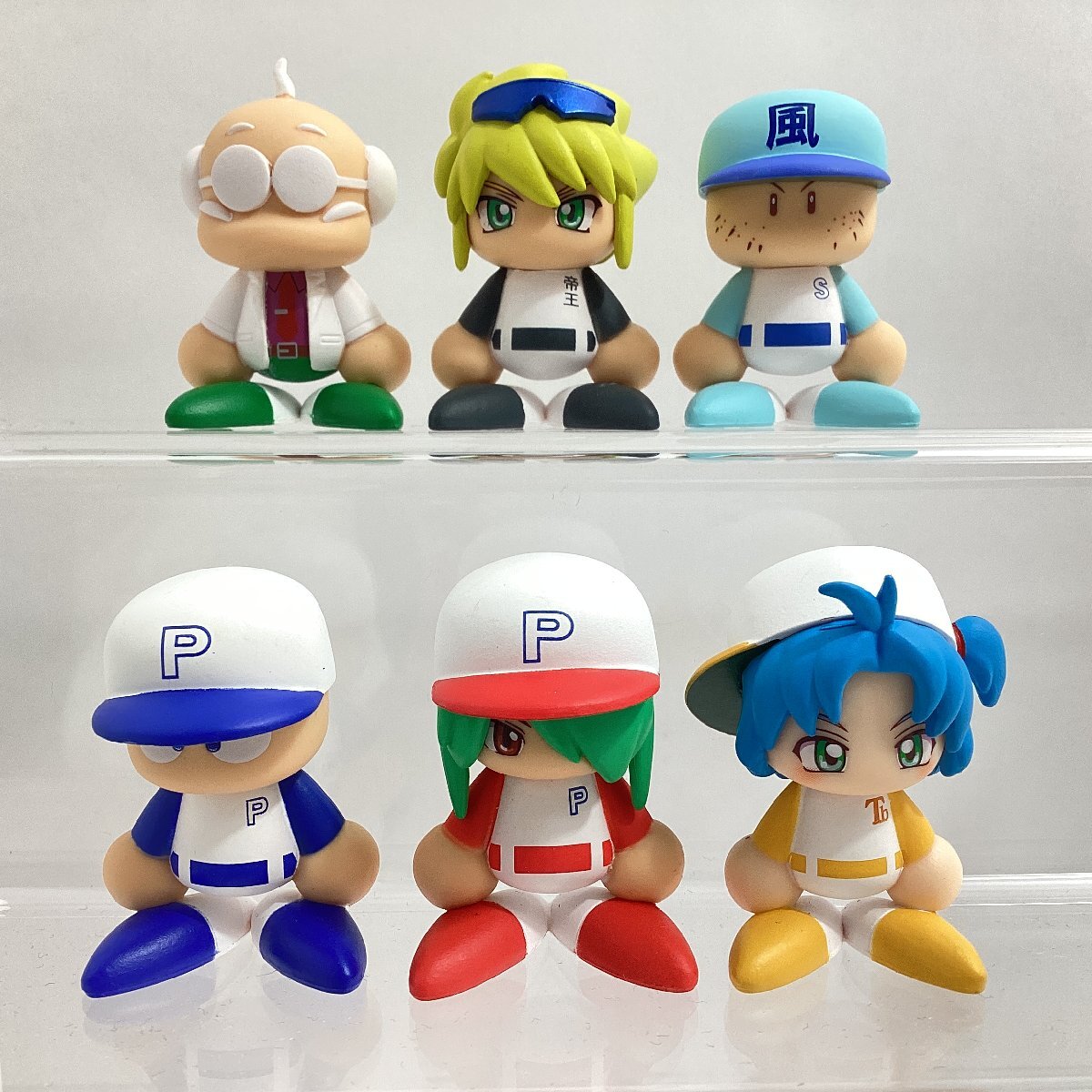 未使用 バンダイ パワフルプロ野球 パワプロくん ならぶんです。2　全6種セット　阿畑やすし 東條小次郎 友沢亮 橘みずき ダイジョーブ博士