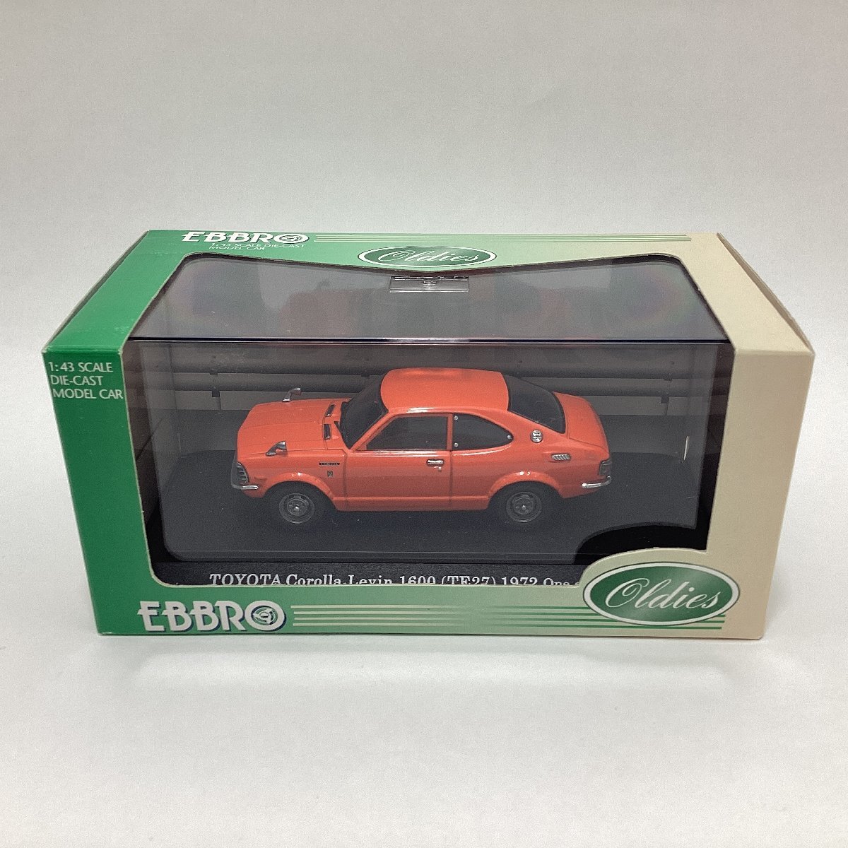 1/43　エブロ オールディーズ　トヨタ カローラ レビン 1600 (TE27) 1972 オレンジ　EBBRO Oldies　TOYOTA COROLLA LEVIN (TE27) ORANGE