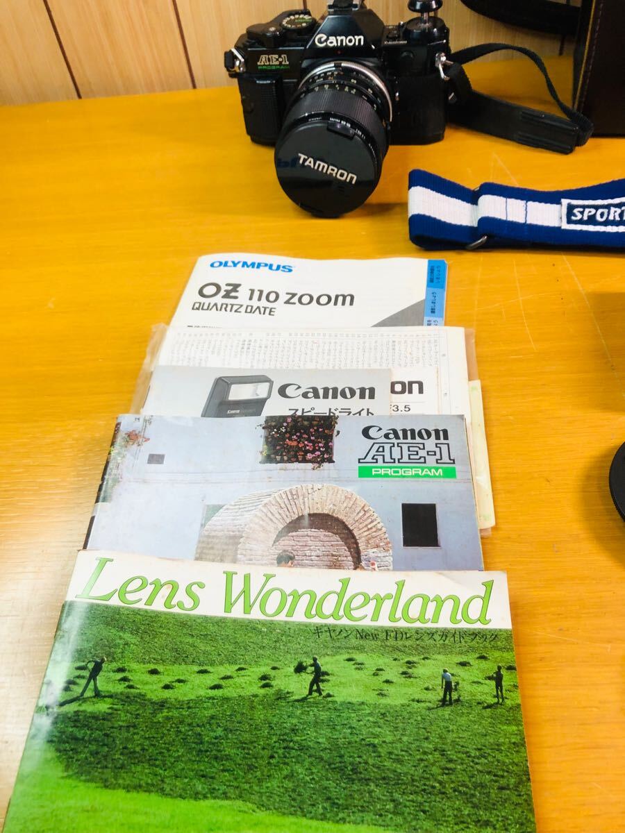 Canon キャノン AE-1 フィルムカメラ レンズ TAMRON ストロボ