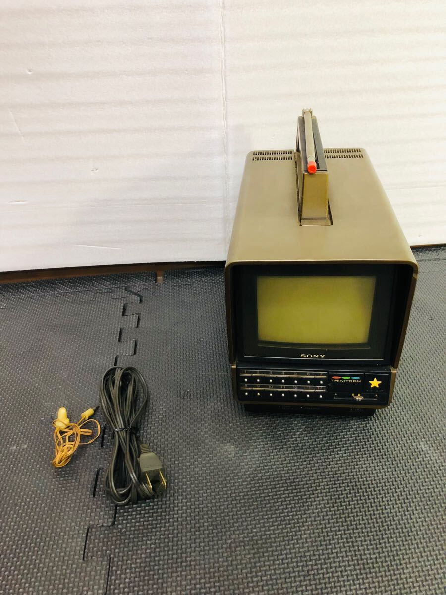 ◆ SONY ソニー トリニトロン カラーテレビ 1980年製 ヴィンテージ 昭和レトロ KV-60PI 通電確認済み