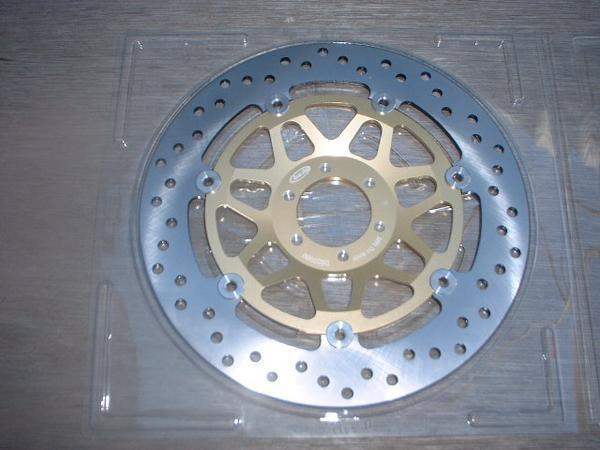 新品純正タイプ金色DISC Arashi制 ディスクプレート ホーネット250 VTR250 フロント用 丸8 新品 MC31 MC33