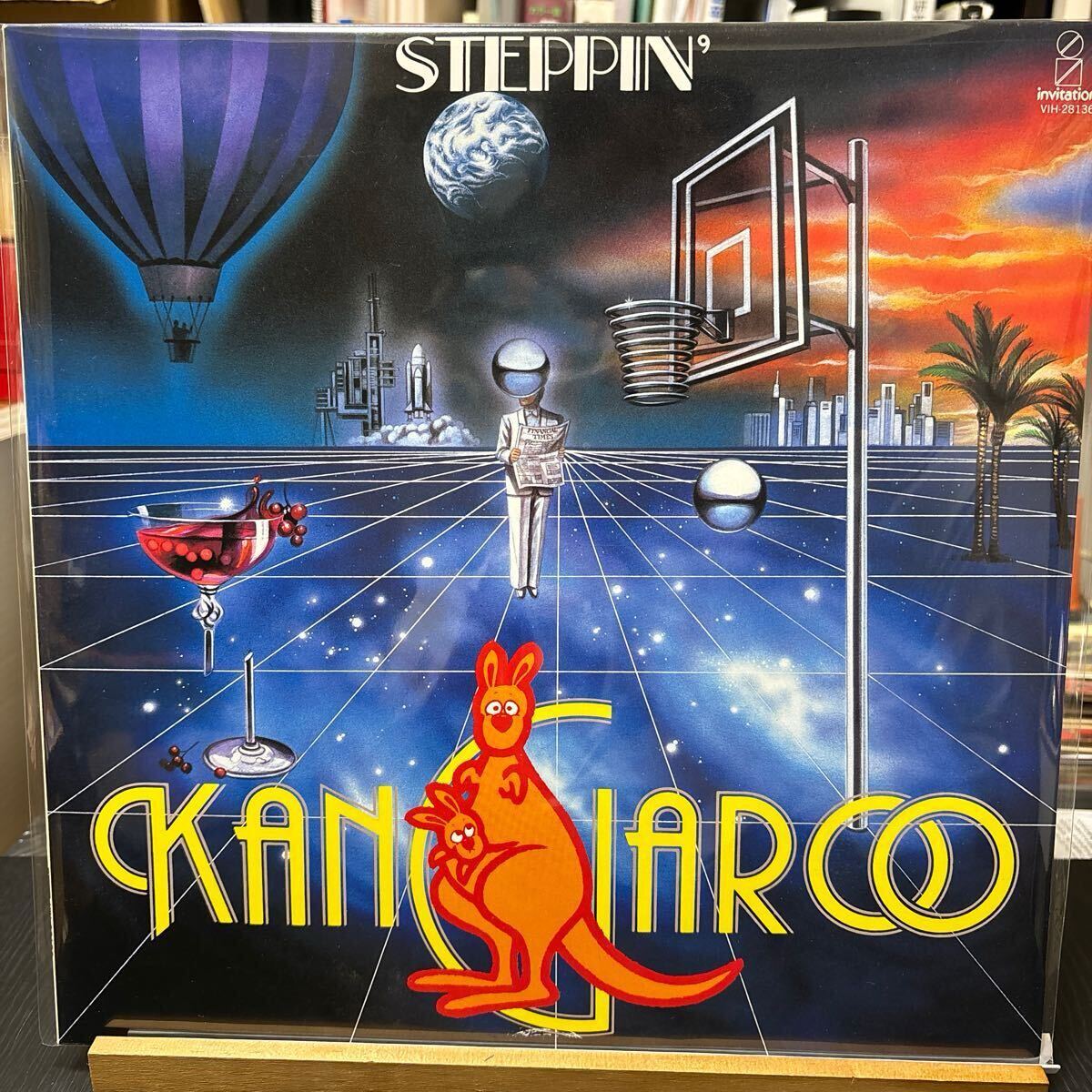 Kangaroo - Steppin' LPレコード Invitation VIH-28136 和Fusion 1983年作品