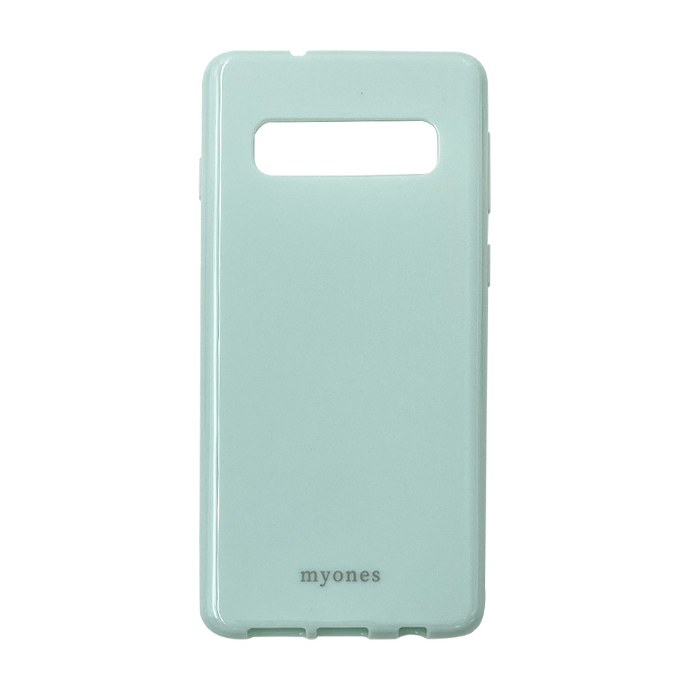 Galaxy S10 SC-03L ギャラクシーS10 ケース TPU (くすみグリーン) myones シリコン ソフト カバー ニュアンスカラー スマホケース