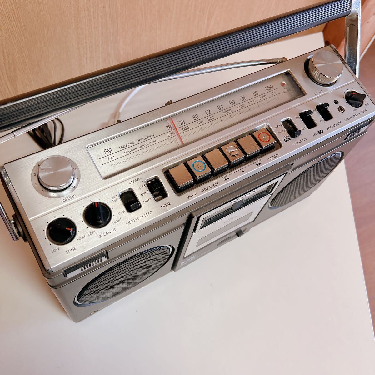 SONY ソニー CF-6100 FM AM ラジカセ 昭和レトロ アンティーク