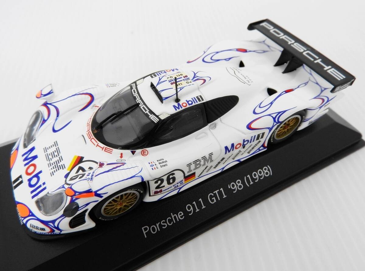中古品 希少！1/43 ポルシェ純正 ミニチャンプス ポルシェ911 GT1 中古品 ミニチャンプス ミニカー ポルシェ911 GT1 1/43 箱無し