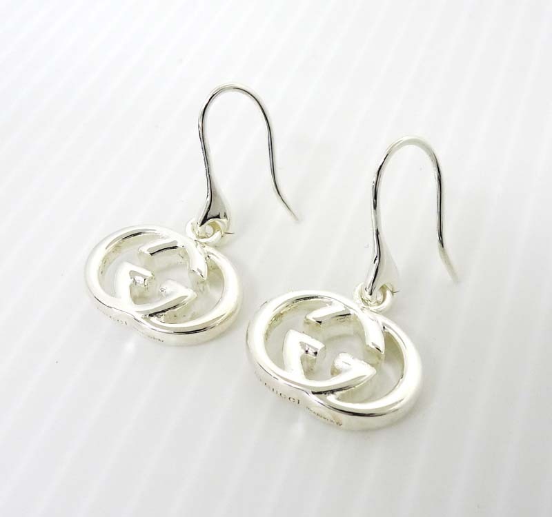 1円 GUCCI グッチ インターロッキング SV925 ネックレス ペンダント アクセサリー シルバー系 AU1660 □ 1円～ トップのみ □ グッチ GUCCI □ インターロッキング ダブル G