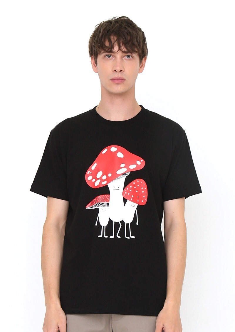 新品未使用！グラニフ マッシュルームビューティフルシャドー Tシャツ SSサイズ